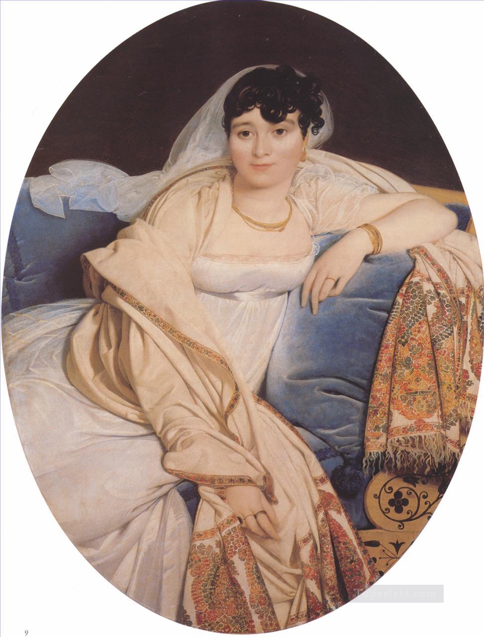 Madame Riviere Neoclassical Jean Auguste Dominique Ingres Oil Paintings
